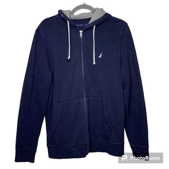 Nautica Zip Up Hoodie Royal Blue Size M - Picture 1 of 5